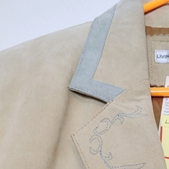 NEW Vintage Livingston Williams Lambskin Suede Women Handcraft Western Cut Coat - Picture 15 of 15